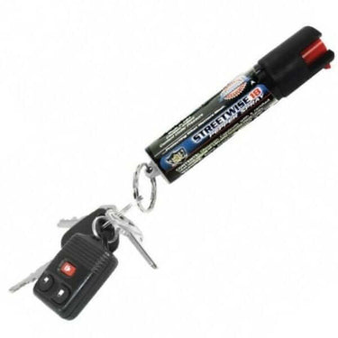 Defense Divas® Pepper Spray 18% OC Pepper Spray Key Chain Safety Lock Key Ring